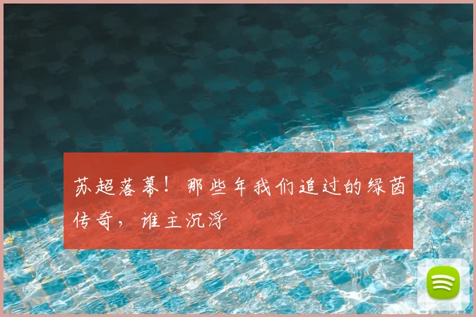 苏超落幕！那些年我们追过的绿茵传奇，谁主沉浮
